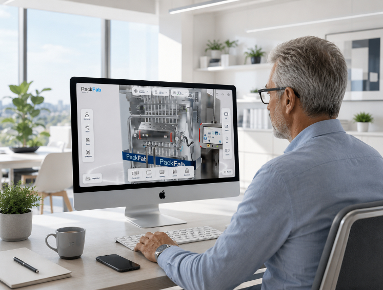 Exploración del modelo 3D interactivo en iMac